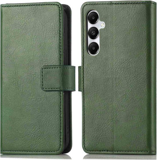 iMoshion Hoesje Samsung Galaxy A35 - Book Case - Groen - Met Pasjeshouder