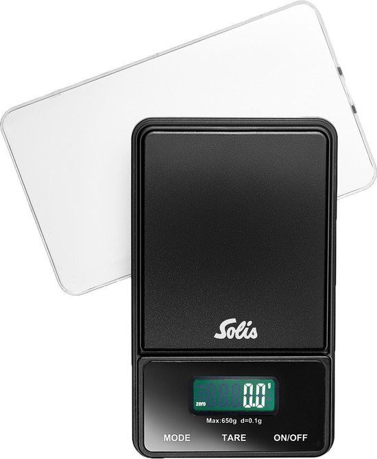 Solis 907.25 - Keukenweegschaal - Zwart - 0,65 kg
