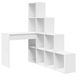 Bureau d'angle blanc 101,5 x 149,5 x 149,5 cm Bois transformé