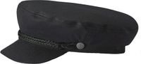 Brixton Fiddler Cap Black Herringbone-XS