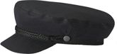 Brixton Fiddler Cap Black Herringbone-XS