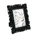 Laura Ashley 4 x 6 Zwarte Bloemen Textured Hand-Crafted Hars Picture Frame