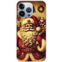Apple iPhone 13 Pro hoesje - Bedrukt siliconen, pere noel vintage