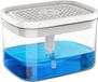 Ibenzoa® Distributeur de savon multifonctionnel pour la cuisine avec porte-éponge et grande capacité