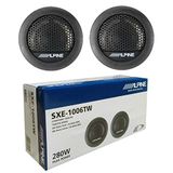WEB Alpine WEB 2 tweeters compatibel met ALPINE SXE-1006TW 45 watt rms en 280 watt max 3 cm diameter diepte 1,5 cm gevoeligheid 88 db spl sql auto, per paar