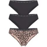 Guess Basic Brief (x3) Dames Slip Dierenprint Katoen Beige M
