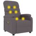 Fauteuil de massage similicuir gris