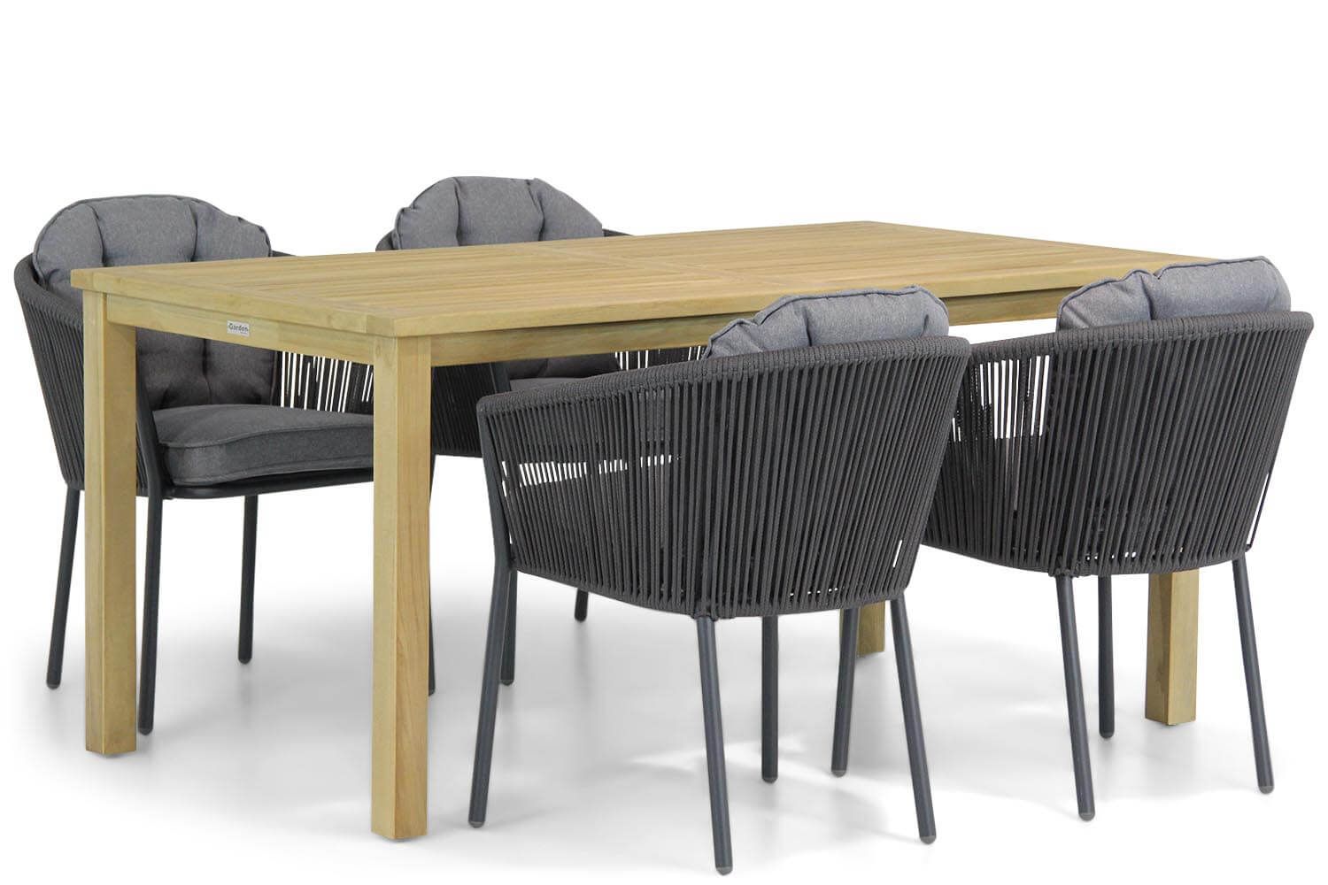 Santika Furniture Novita/Weston 160 cm dining tuinset 5-delig