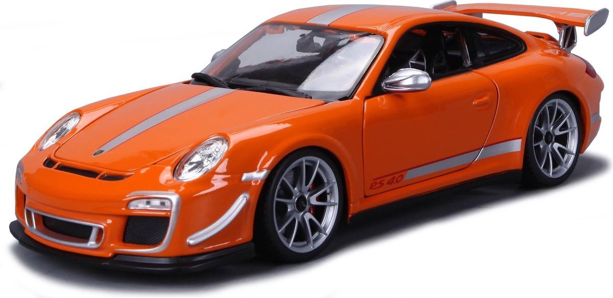 Bburago Porsche 911 GT3 RS 4.0 2012 Limited edition 3000 stuks - modelauto - schaalmodel - oranje - schaal 1:18