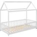 Maison Lit Enfant Pin Blanc 96x195x165 Cm