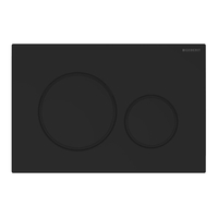 Geberit UP320 Toiletset Civita Zwart Rimless + Sigma 20 Drukplaat