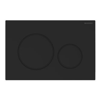 Geberit UP320 Toiletset Civita Zwart Rimless + Sigma 20 Drukplaat