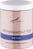 Claudius Cosmetics B.V. Himalayazout in handige pot - 1250 gram - met witte deksel - fijne korrels (0,4 - 0,9 mm) - 100% natuurlijk