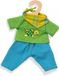 Heless Poppenkleding Outfit Max 3-delig Blauw/groen 35-45 Cm