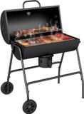 Outsunny Holzkohlegrill Metall 95L x 71,5B x 102H cm Schwarz