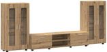 vidaXL TV-meubelset FLORIN 3-delig Artisan Eiken Bewerkt Hout