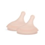 Suavinex Zero Zero Spenen Voor Anti-Koliek Fles - Slow Flow - 2 Stuks - Bruin