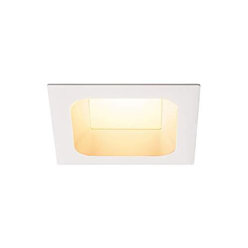 SLV wand- en plafondinbouwarmatuur VERLUX/plafond- en wandverlichting binnen, ledspot, inbouwarmatuur, wandinbouwarmatuur, plafondspot / 3000K 22 W 1800 lm wit dimbaar 80 graden,wit