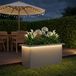 vidaXL Jardinière avec LED anthracite 30 x 60 x 30 cm acier