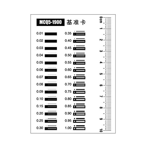 BEEYNG Lab Microscoop Accessoires Dot Line Contrast Gauge Film Heerser Kalibratie Slide-75x105mm Transparante PET Zwarte Vlek Inspectie Standaard Vergelijkingskaart