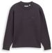 Tom Tailor - Oversized gebreide trui met print - Maat 164 - coal grey