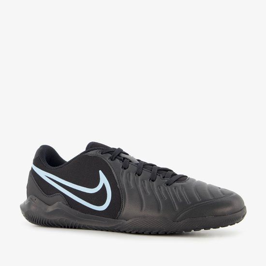 Nike Tiempo Legend 10 Club IC Zaalvoetbalschoenen Senior - Maat 43 - Zwart - Lichtblauw
