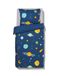 HEMA Housse de couette enfant 140x200cm coton doux planètes (bleu foncé)
