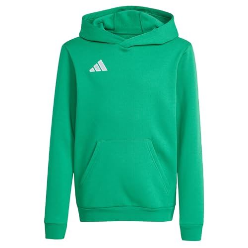 adidas Entrada26 Hoodie Kids Sweatshirt, team green/white, 9-10 Years