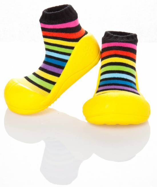Attipas babyschoentjes Rainbow Geel Maat: 19 10 8 cm geel