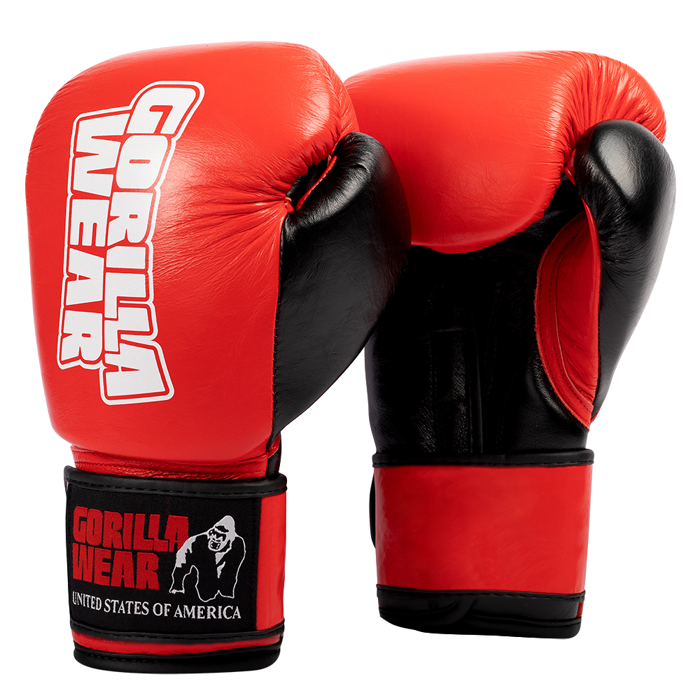 Gorilla Wear Ashton Pro Bokshandschoenen - Rood/Zwart - 10 oz