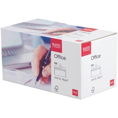Elco Office C5/6 DL - Enveloppen - Wit - 200 stuks