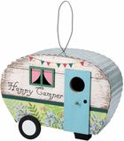 Pro Garden Vogelhuisje Caravan - Hout - Kleurenmix - 24 x 17 cm