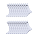 UMBRO Chaussettes de sport en coton pour homme, lot de 20 paires