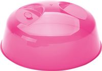 Juypal Hogar Juypal Magnetrondeksel/afdekschaal - roze - kunststof - D26 x H11 cm