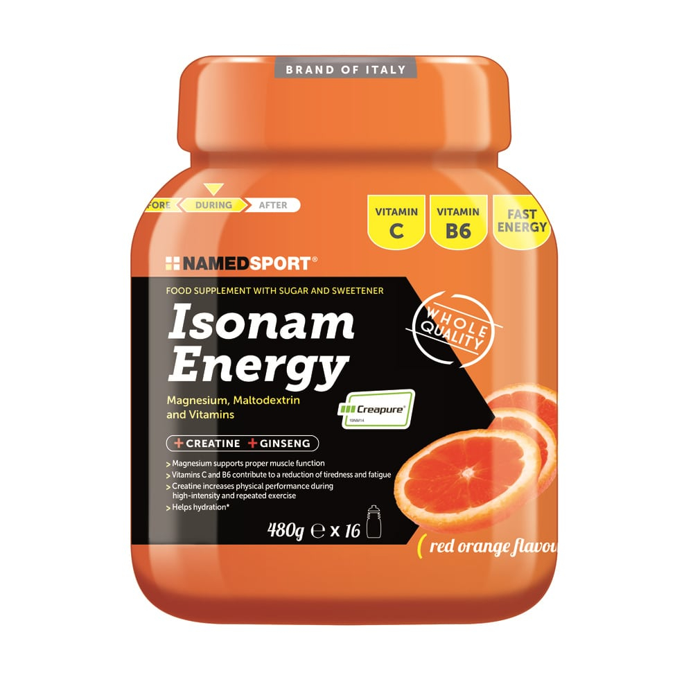 NAMEDSPORT Sportdrank - Isonam Energy - 480 gram - Sinaasappel