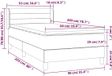 VidaXL Lit plateforme avec matelas, vert foncé, 90x200 cm, velours
