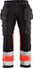 Blåkläder High Vis werkbroek met stretch 1558-1811 - Zwart/High Vis Rood - C156
