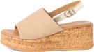 Tamaris Sandales compensées femme beige cuir liège talon compensé 5-7 cm taille 38