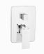 Invena BADLAND Inbouw badkraan 2-greeps, Nyks, chroom, vierkant