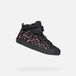 GEOX KALISPERA MEISJES Sneakers - ZWART/VIOLET - Maat 27