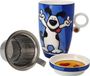 Goebel - Ed Heck Theekop met deksel en zeef Rock On | Beker - porselein - 450ml