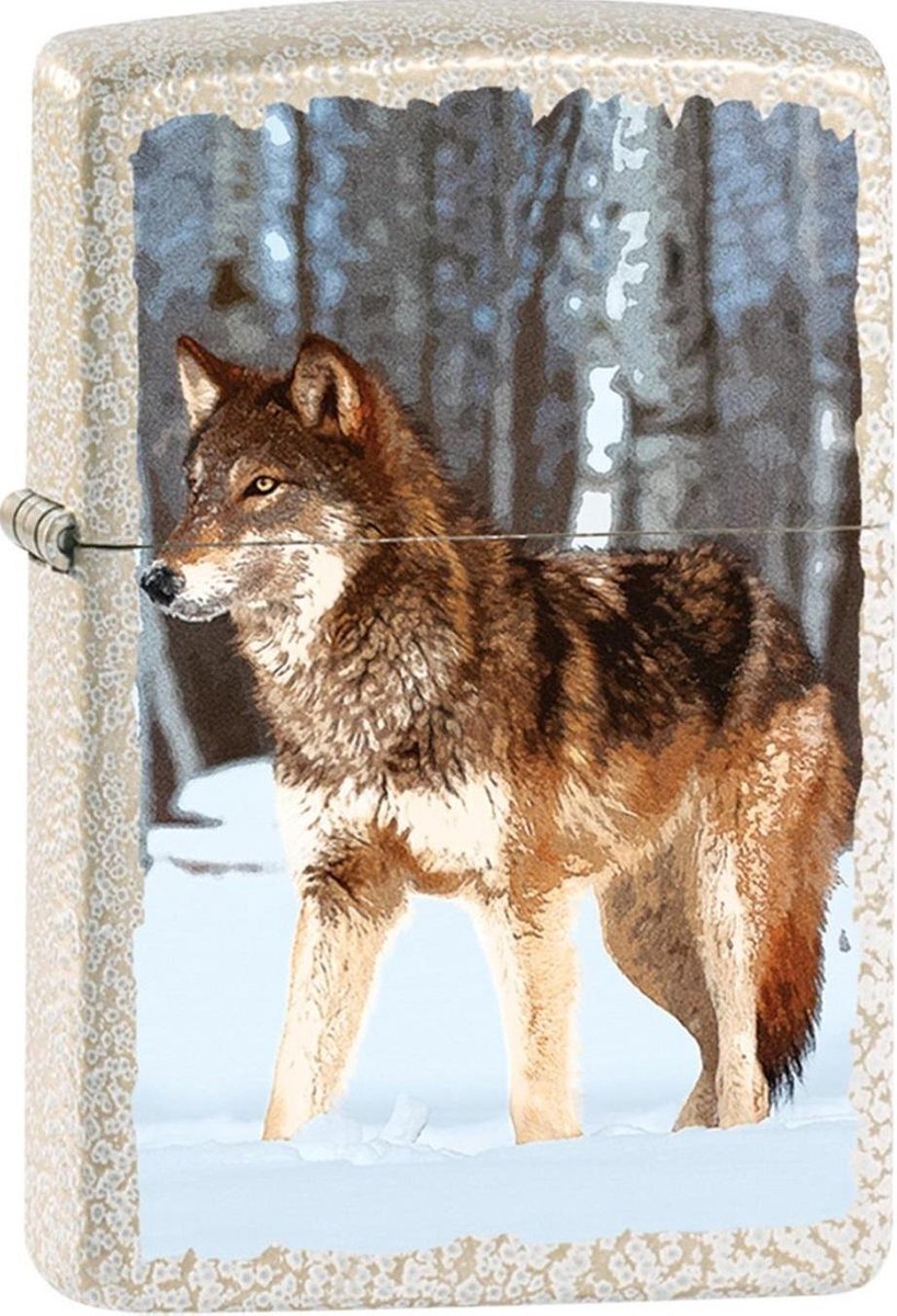 Zippo Aansteker Wolf in Winter