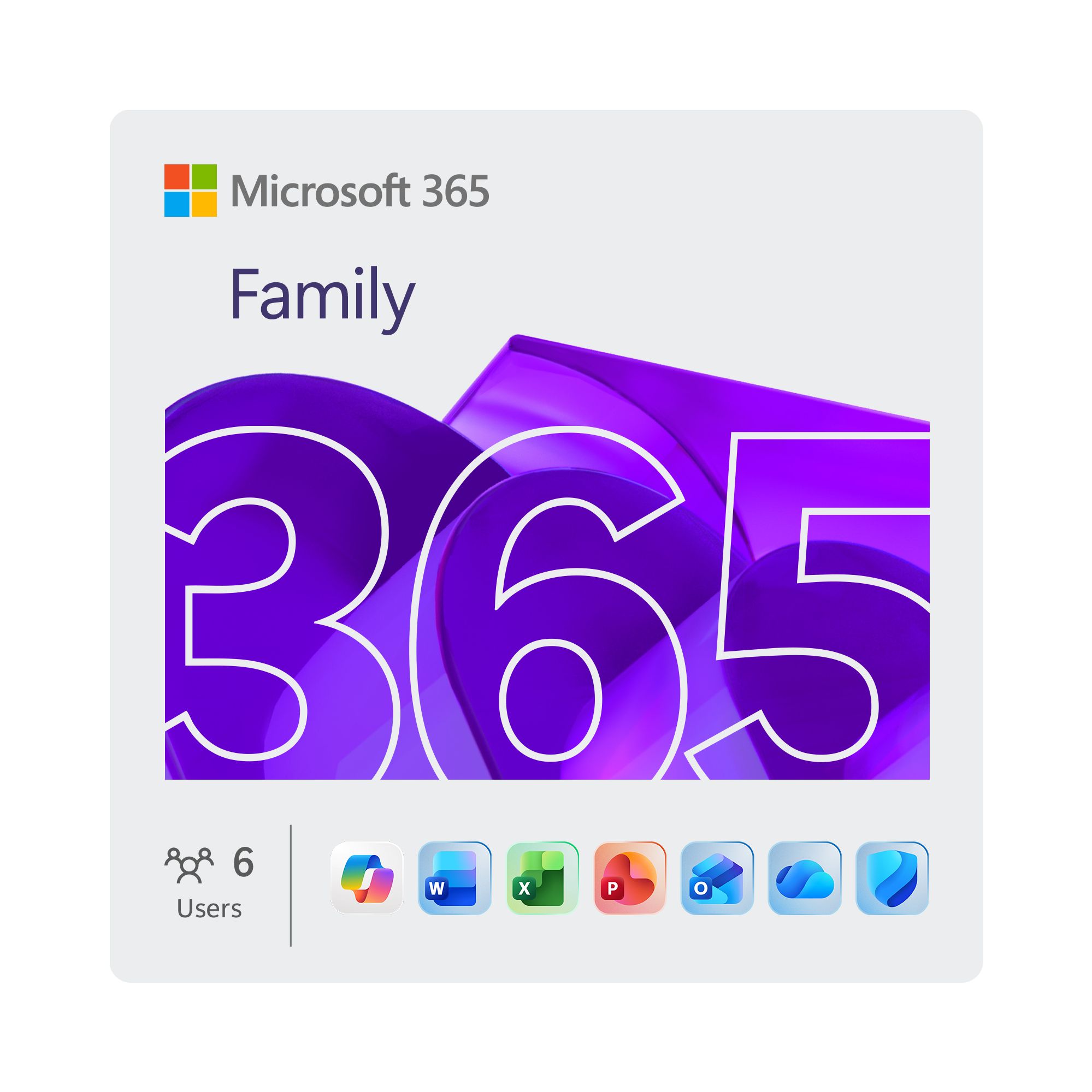 Microsoft 365 Family - 6 gebruikers - 1 jaar - ESD