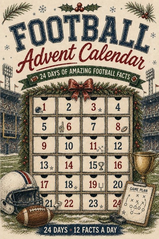 Football Libri GmbH Football Advent Calendar: 24 Days of Amazing Facts 12 Facts a day