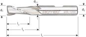 Rotec HSS-E spiebaanfrees, kort, Weldon, ø17