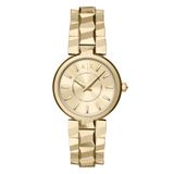 Armani Exchange AX4407 Dames Horloge 34 mm Goudkleurig