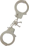 Large Metal Handcuffs with Keys - Silver - NMC