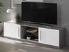 Grenade meuble TV marbre brillant/blanc brillant