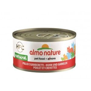 Almo Nature HFC Natural Kip en Garnaaltjes 70 gr Per 24 (Natural