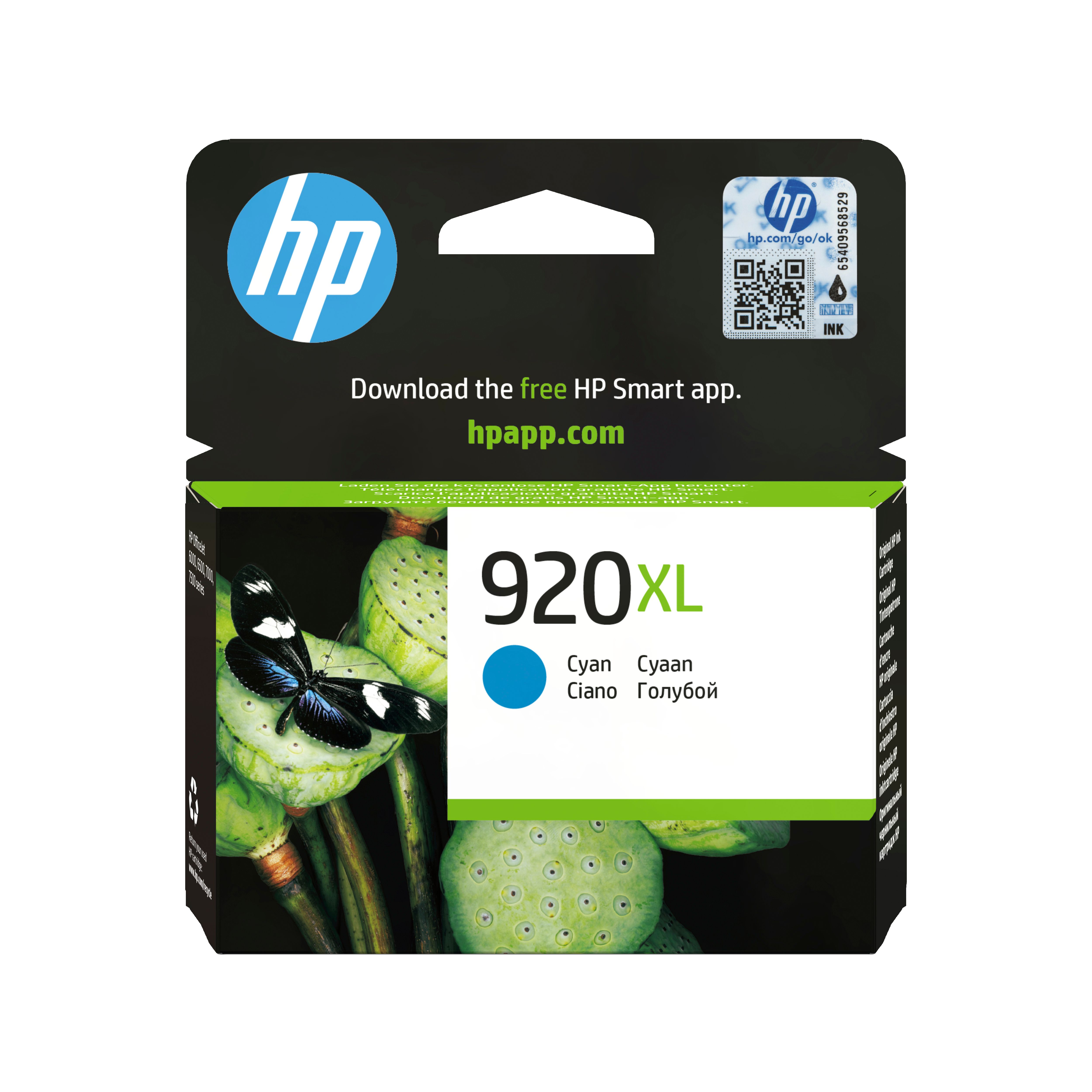 HP 920XL Cyaan Inktcartridge - Origineel - 700 Pagina's